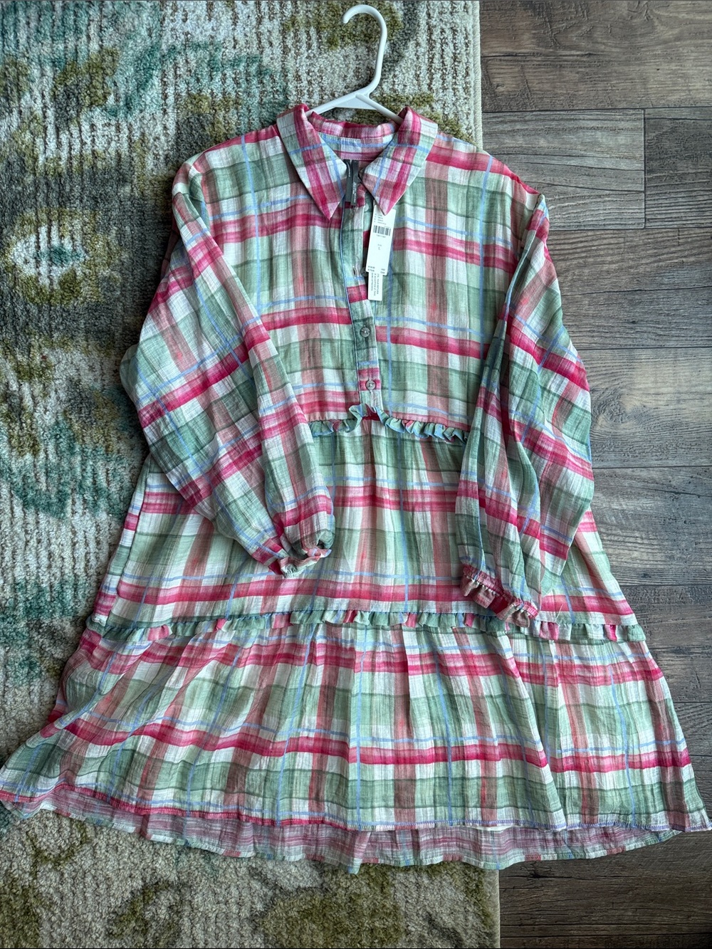 Bettina Tiered Mini Shirtdress